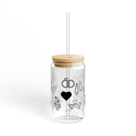Sipper Glass, 16oz - Bride Era Wedding